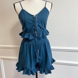 American Eagle Outfitters Blue Two Piece Set